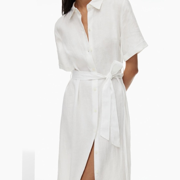 LIKE NEW ARITZIA LINEN SHIRT DRESS - Picture 3 of 6
